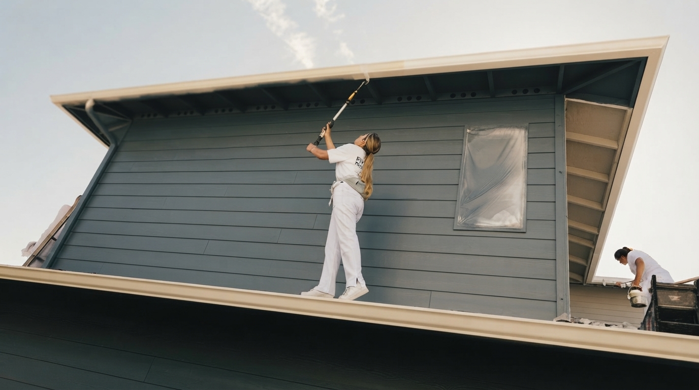 Editorial illustration for Acrylic Latex Wins for Most Siding and Climates — Here's How to Match Paint, Sheen and Prep to Your House