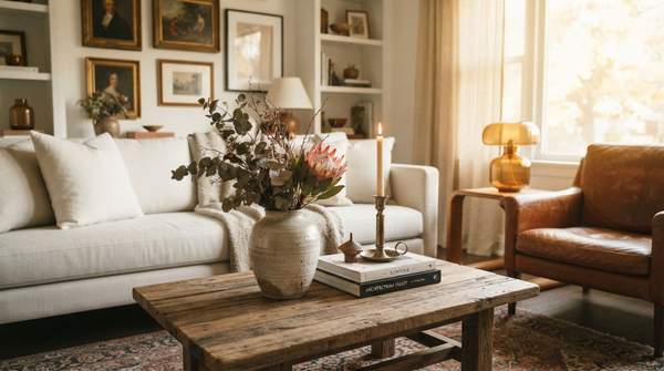 Editorial illustration for How to Mix Vintage and Modern Decor: A Step-by-Step Framework That Prevents the Cluttered Look