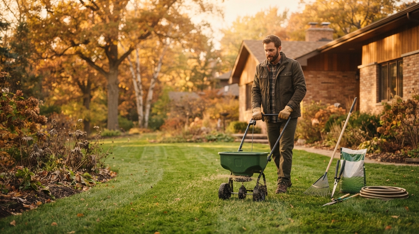 Editorial illustration for Your 5-Step Checklist for Pre-Winter Lawn Care
